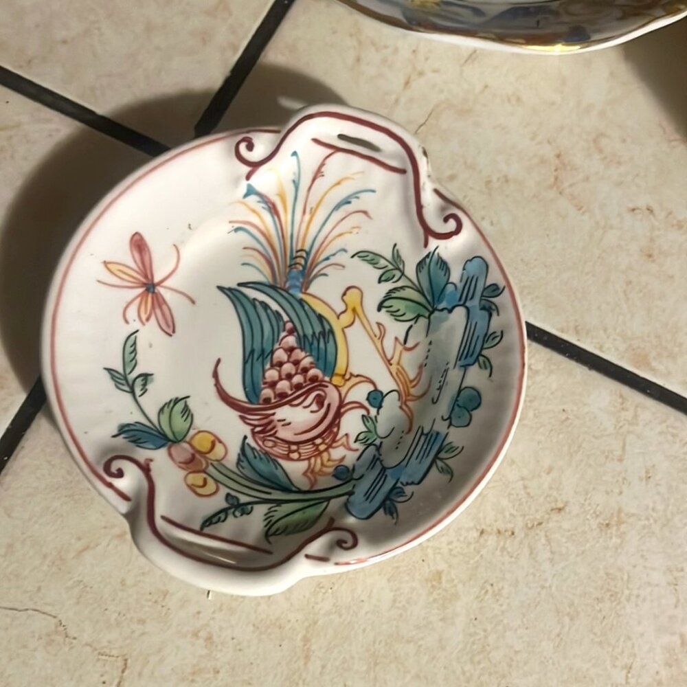 Antique Hand Painted teacup saucer
